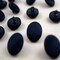 Black Satin Covered Buttons 10mm Shank Back Set of 12 for Tuxedo & Formal Wear